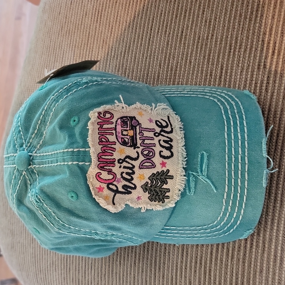 KBETHOS "Camping Hair Don't Care" Baseball Style Hat/Cap